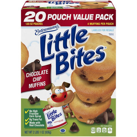 Entenmann's Little Bites Chocolate Chip Muffins (20 ct.)