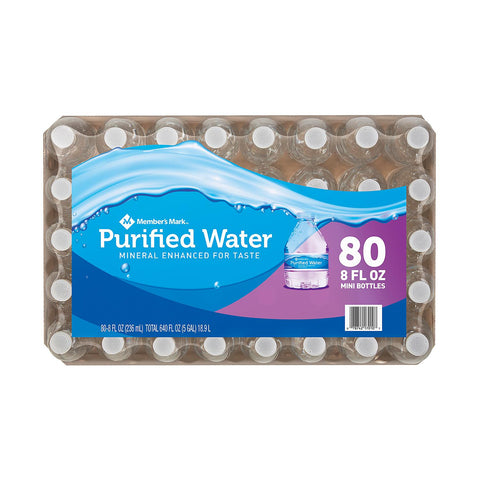 Members Mark Purified Water, (80/8oz.)