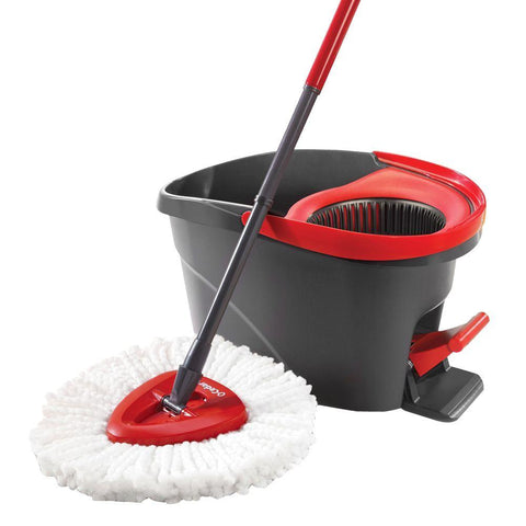 O-Cedar Easy Wring Spin Mop & Bucket System with 3 Extra Refills