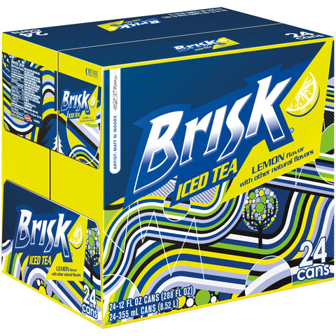 Lipton Brisk Lemon Iced Tea, (12oz)