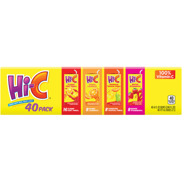 Hi-C Variety Pack , (40/6.75oz)