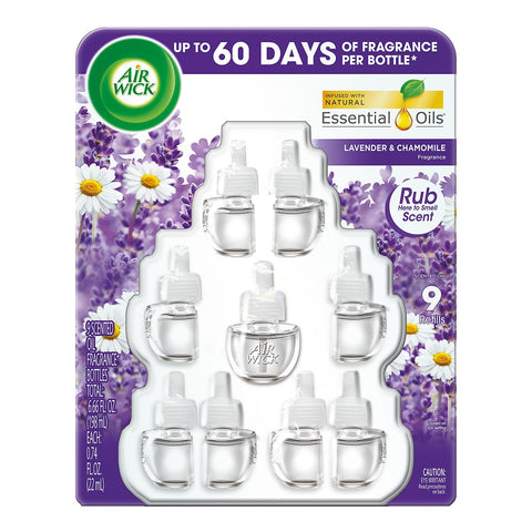 Air Wick Scented Oil Warmer (9 Refills) - Lavender & Chamomile