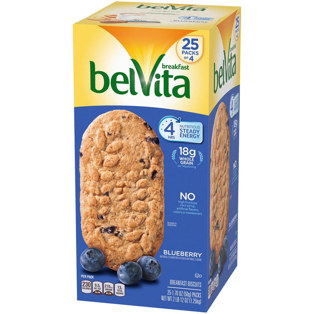 belVita Blueberry Breakfast Biscuits, (25ct.)