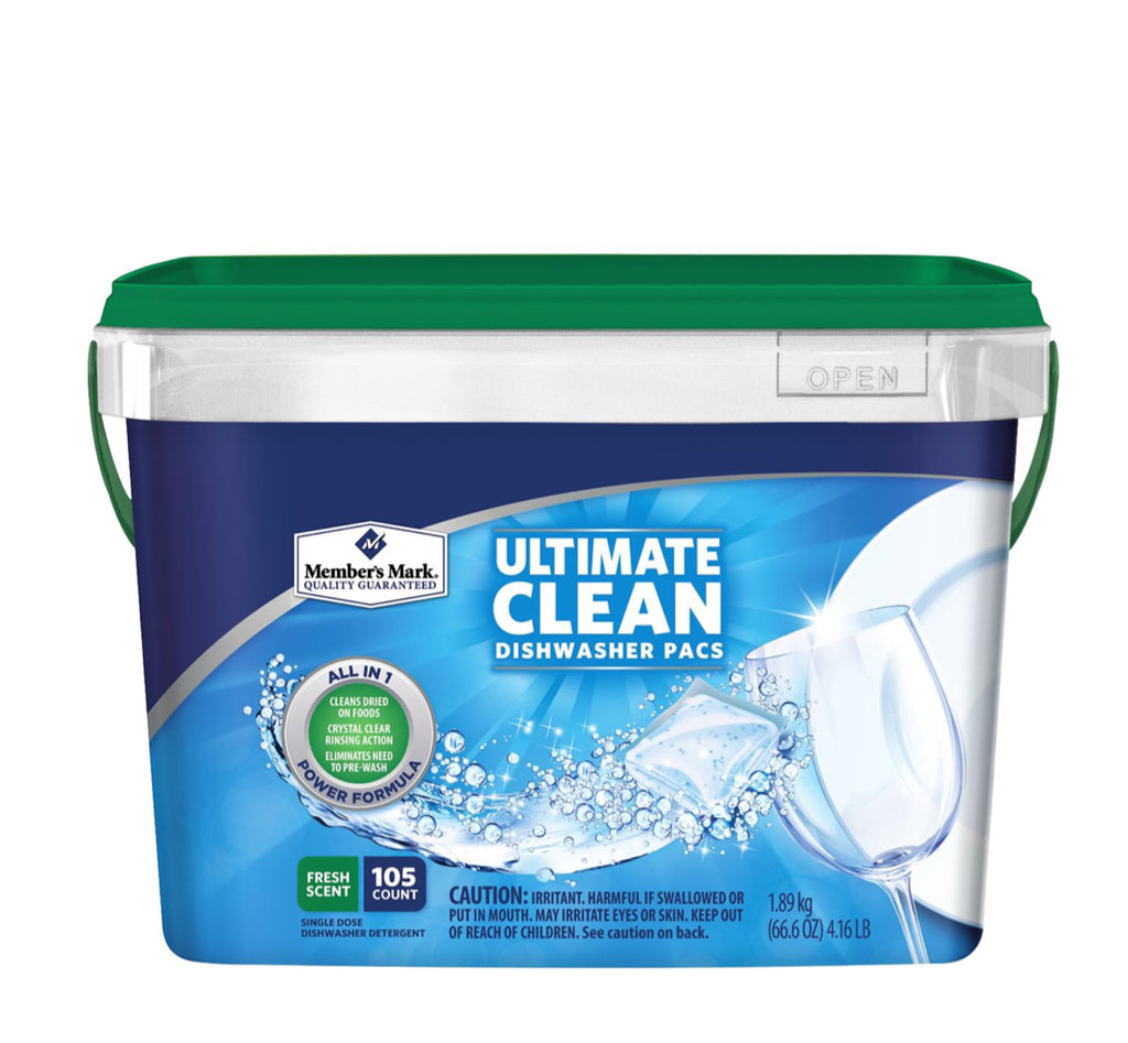 Member's Mark Ultimate Clean Automatic Dishwasher Pacs (105 ct.)
