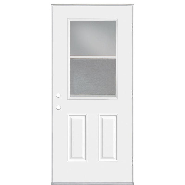 Masonite 32” x 80” Premium ½ Lite Vent Primed Steel Prehung Door
