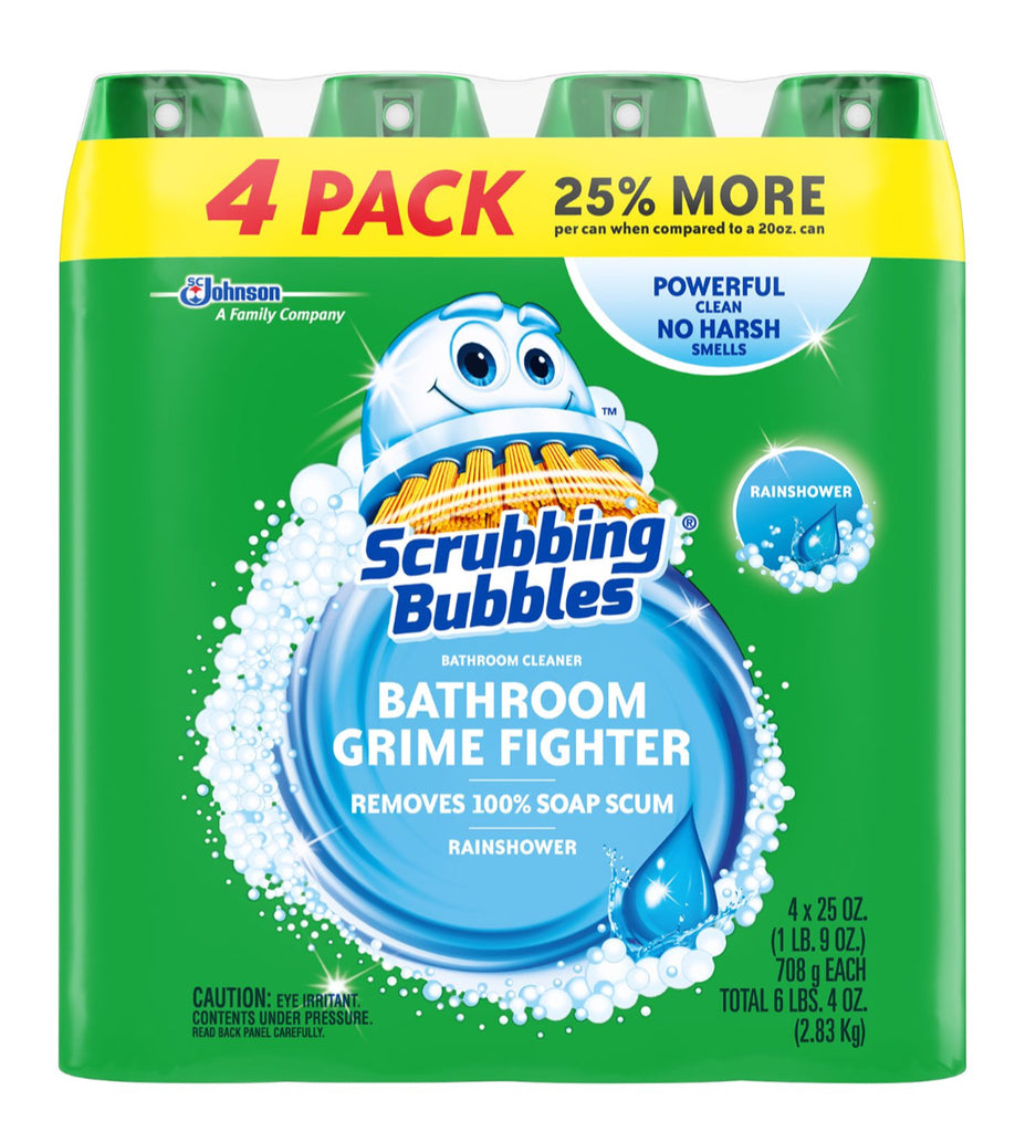Scrubbing Bubbles Rainshower Foaming Bathroom Cleaner (4pk./25 oz.)