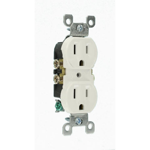 Leviton 15 Amp Duplex Outlet, (10-Pack)