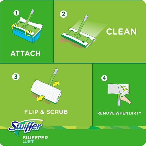 Swiffer Wet Refills, Open Window Fresh Scent