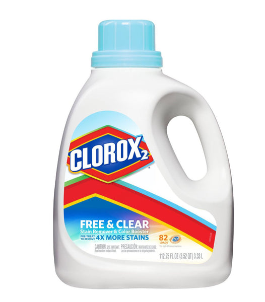 Clorox 2 Laundry Stain Remover and Color Booster, Free and Clear (112.75 oz.)