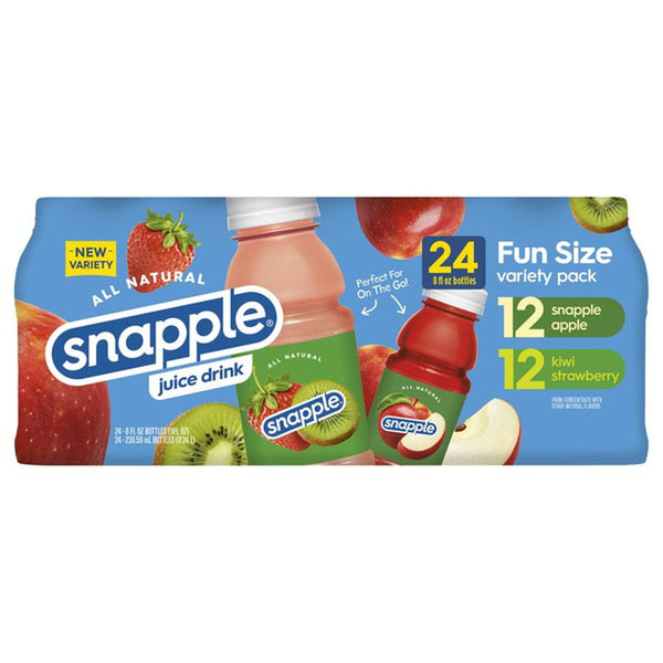 Snapple Juice Drink Variety, (24/8oz.)