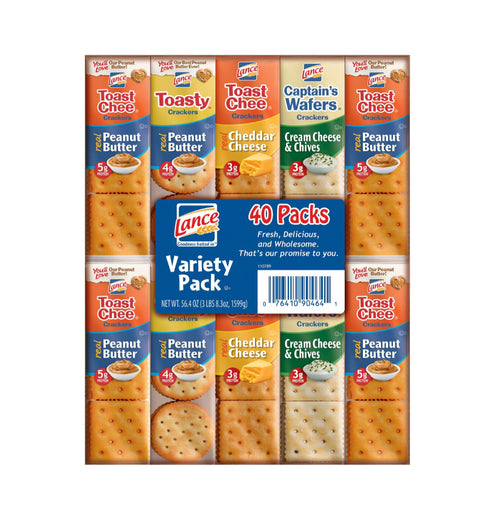 Lance Sandwich Crackers, Variety Pack (40 pk.)