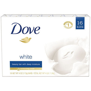 Dove Beauty Bar, White (4 oz., 16 bars)
