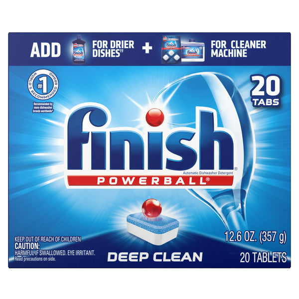Finish Powerball Max-in-1 Automatic Dishwasher Detergent, (20ct.)