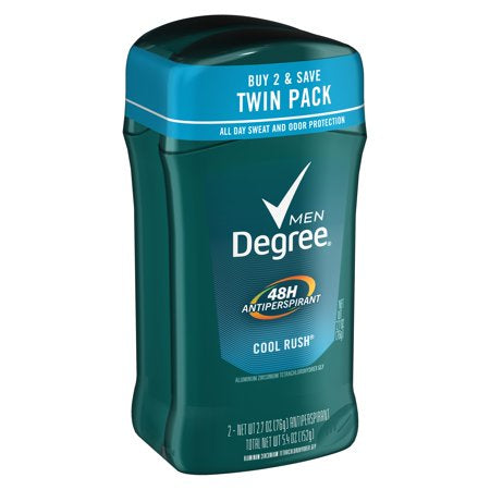 Degree Men Original Protection Antiperspirant Deodorant, Cool Rush (2.7 oz, 2-Pk)
