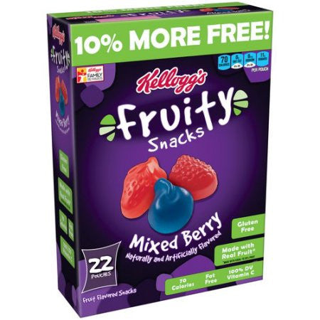 Kellogg's Fruity Snacks, 22ct Pouches