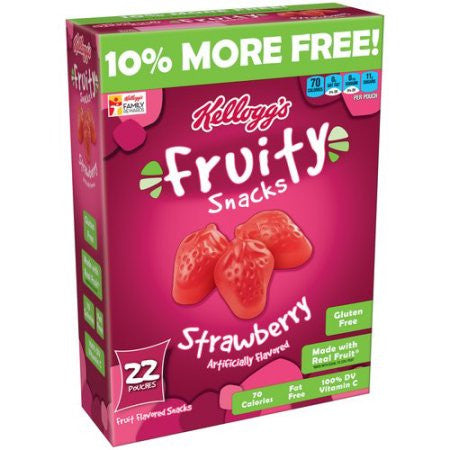 Kellogg's Fruity Snacks, 22ct Pouches
