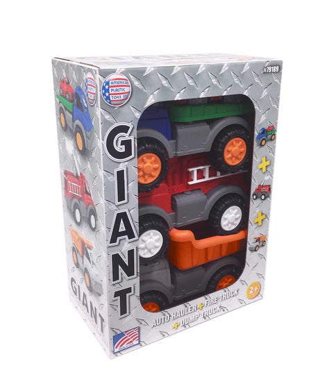 Gigantic Vehicles 3 Pack Truck Set