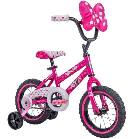 Disney Minnie 12″ Girls’ Pink Bike, by Huffy®