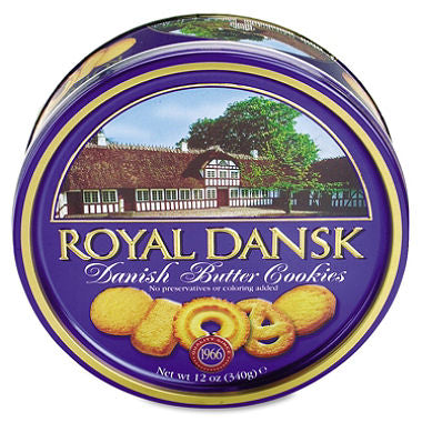 Royal Dansk Danish Butter Cookies - 12 oz. Tin
