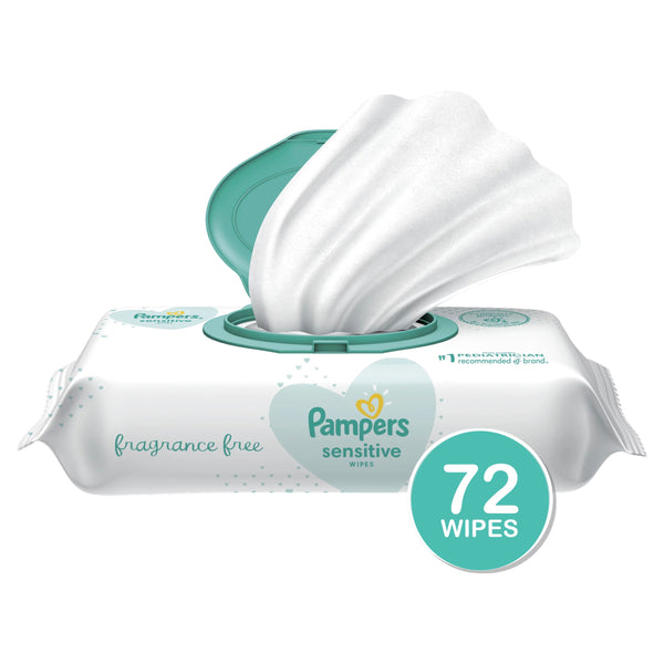 Pampers Sensitive Baby Wipes, (72ct.)