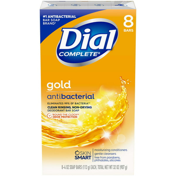 Dial Antibacterial Deodorant Soap, Gold (8/4 oz.)