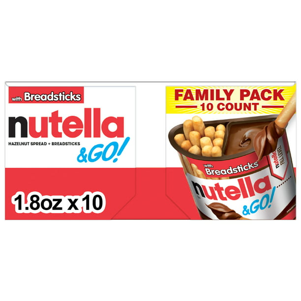 Nutella & Go w/Breadsticks, (10ct./1.8 oz.)