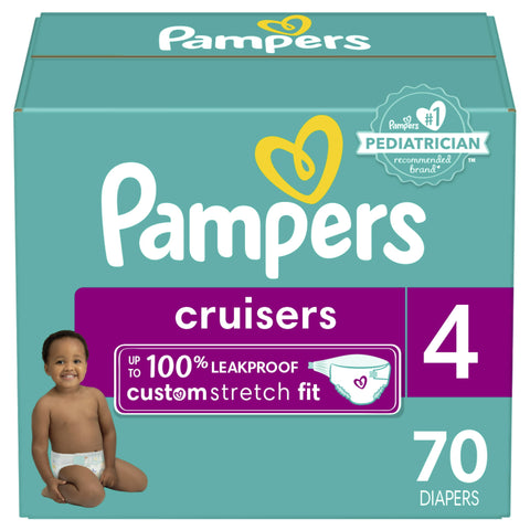 Pampers Cruisers Diapers Size 4, (70ct.)