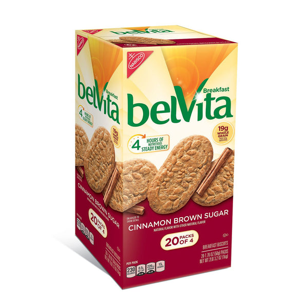 belVita Cinnamon Brown Sugar Breakfast Biscuits, (25ct.)