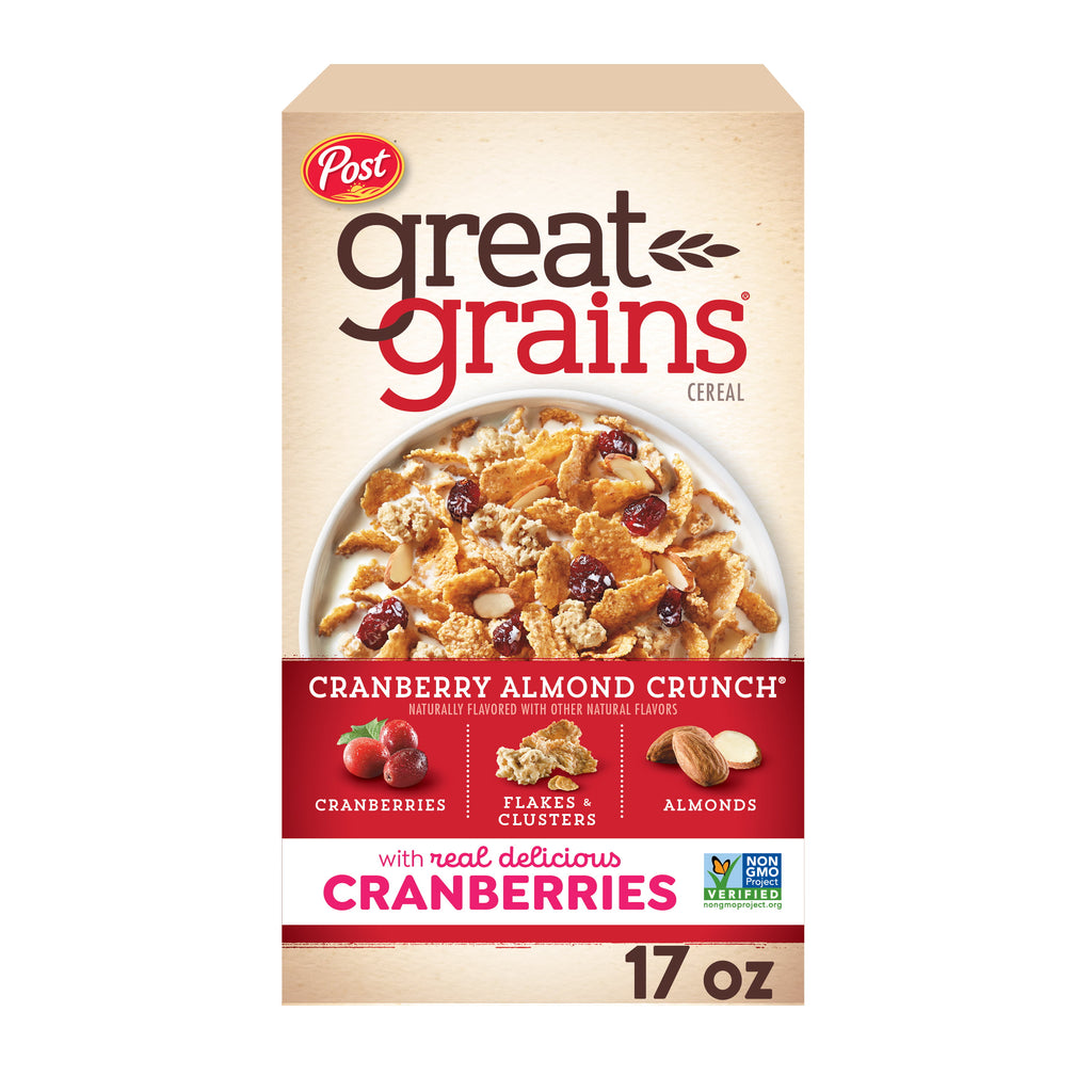 Post Great Grains Cereal, Cranberry Almond Crunch (17 oz.)