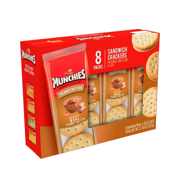 Munchies Peanut Butter Sandwich Crackers, (8ct., 1.42oz.)