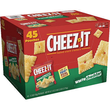 Cheez-It White Cheddar Crackers Snack Packs (45 ct.)