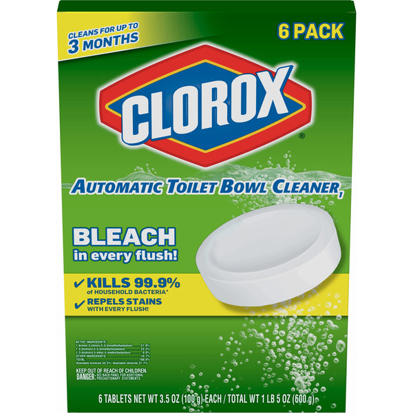 Clorox Automatic Toilet Bowl Cleaner Tablets w/Bleach (6 ct./3.5 oz.)