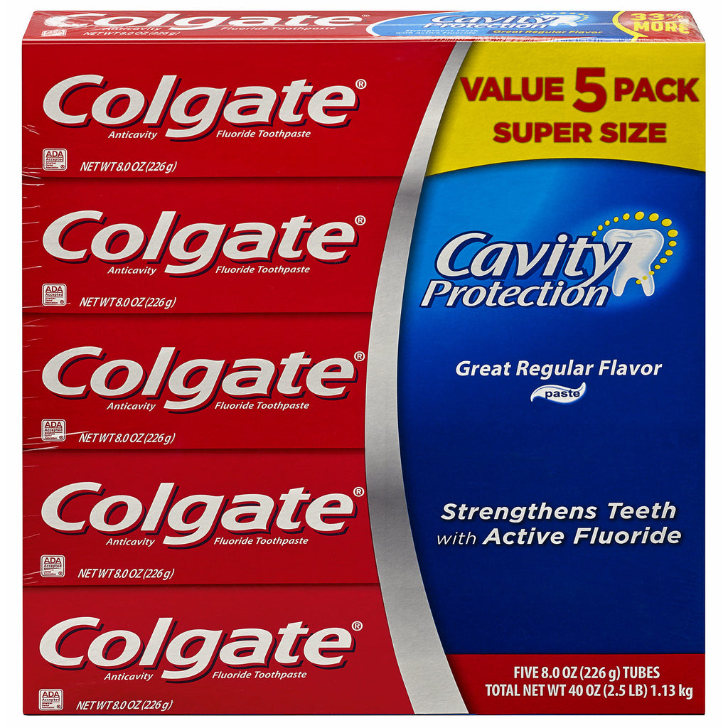 Colgate Anticavity Great Regular Flavor Toothpaste, (5 pk./8 oz.)