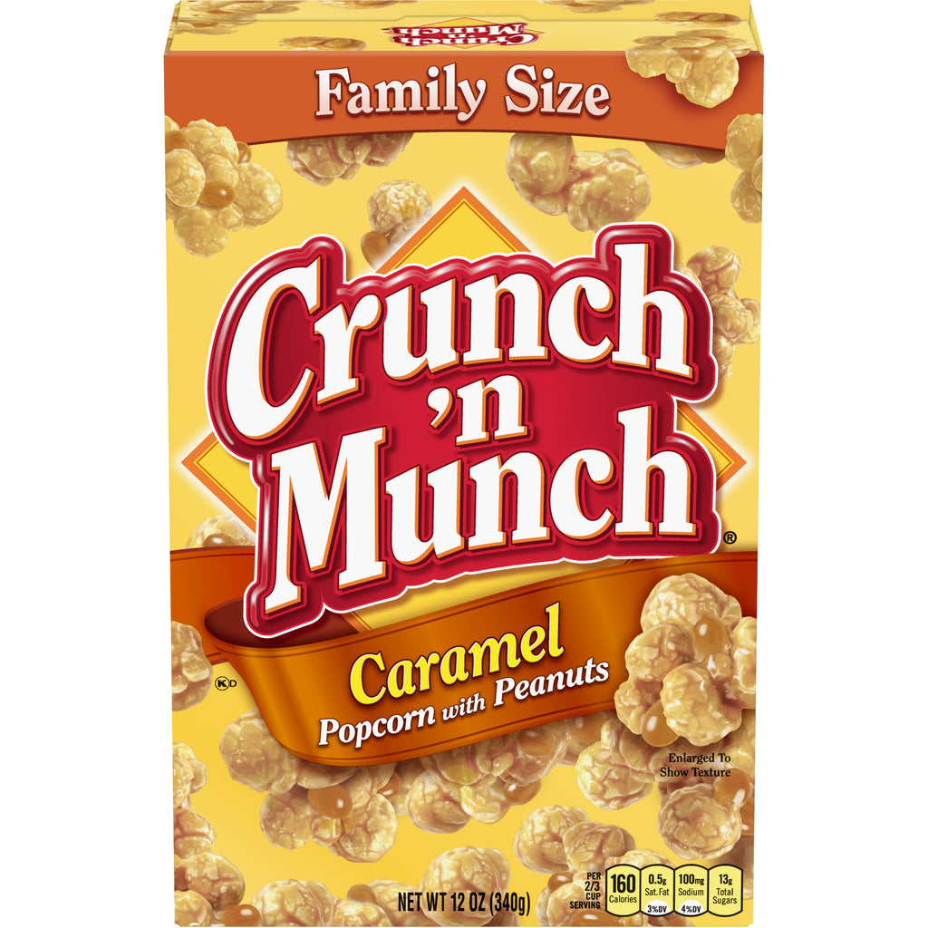 Crunch 'n Munch, Caramel Popcorn w/Peanuts, (12oz.)