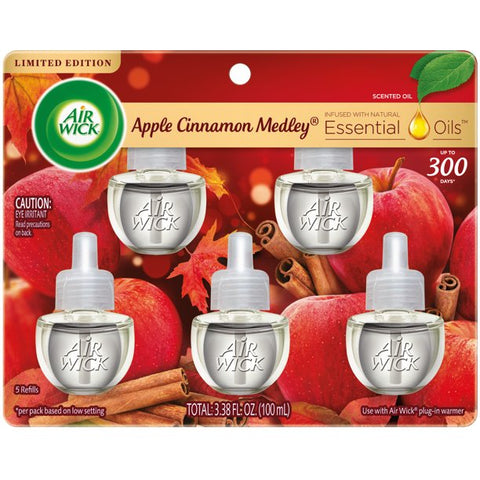 Air Wick Scented Oil Refills, Apple Cinnamon Medley (5ct., 0.67oz)