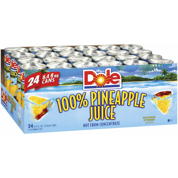 Dole 100% Pineapple Juice, 24 pk./8.4 oz.