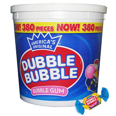 Dubble Bubble Bubblegum 380ct Tub