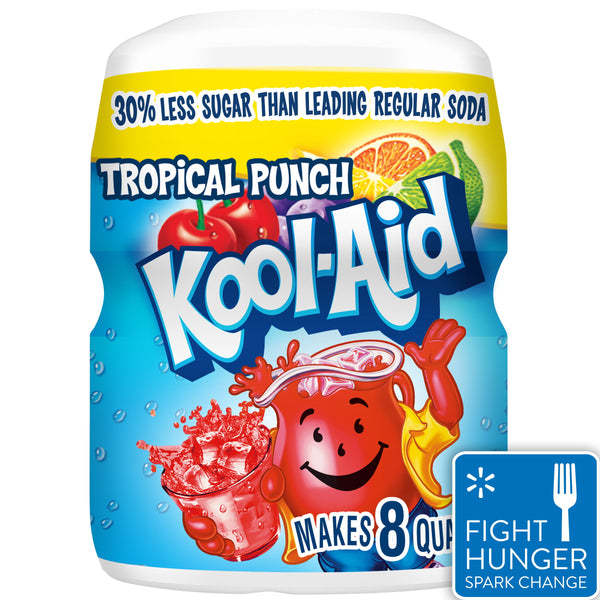 Kool-Aid Sugar Sweetened Powdered Drink Mix, Tropical Punch (19oz.)
