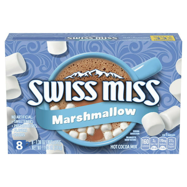 Swiss Miss Chocolate Hot Cocoa Mix w/Marshmallows Packets, (8 ct.)