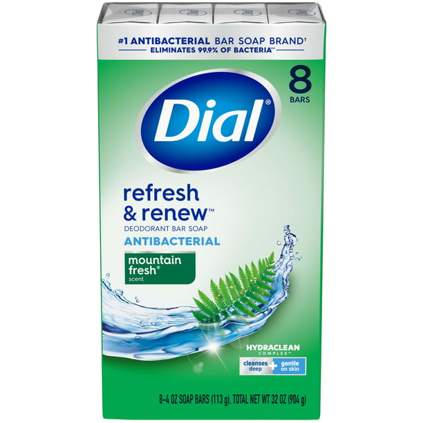 Renew Dial Bar Soap Spring Water Dial Spring Water Body Wash 16