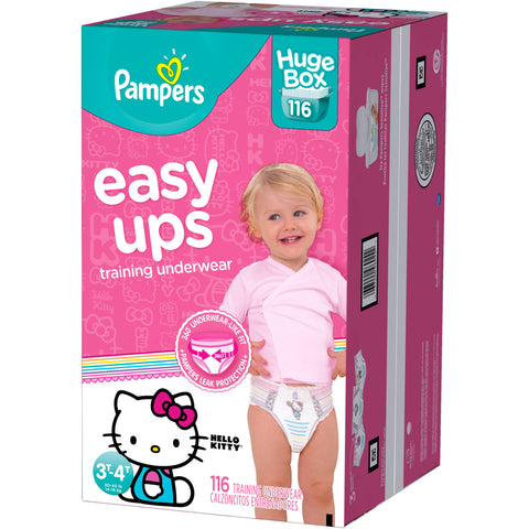 Pampers Easy Ups Girls Training Pants (3t-4t)
