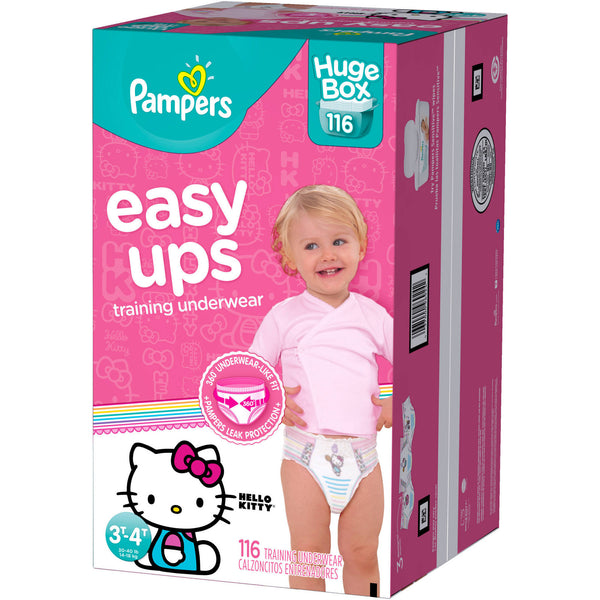 Pampers Easy Ups Girls Training Pants (3t-4t)