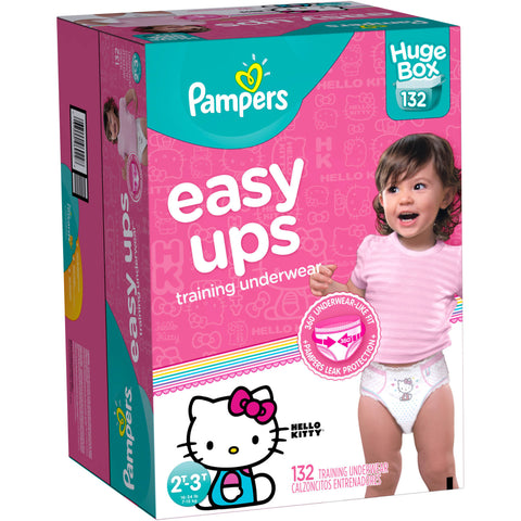 Pampers Easy Ups Girls Training Pants (2t-3t)