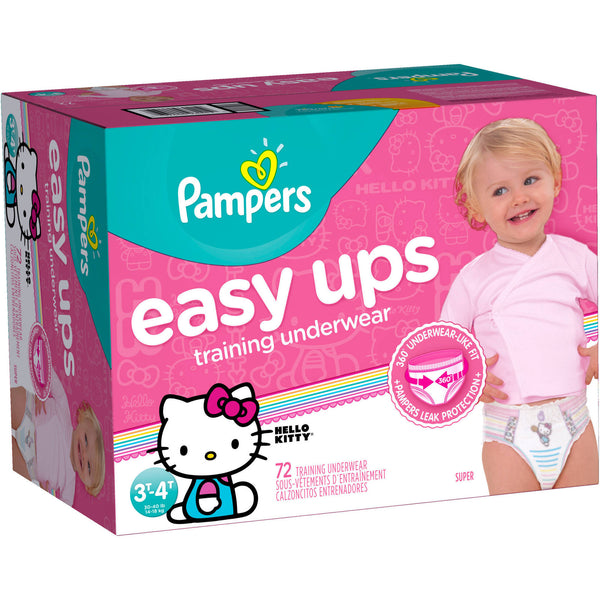 Pampers Easy Ups Girls Training Pants (3t-4t)