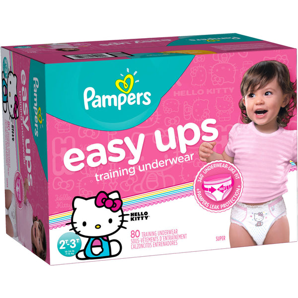 Pampers Easy Ups Girls Training Pants (2t-3t)