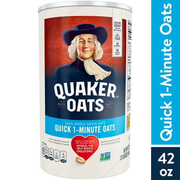 Quaker, Quick 1-Minute Oats, Oatmeal (42oz.)