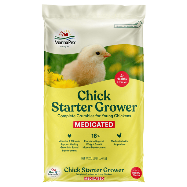 Manna Pro Chick Starter, Medicated, (25lbs.)