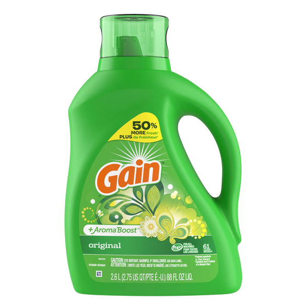Gain +Aroma Boost Liquid Laundry Detergent, Original (88fl.oz., 61 loads)