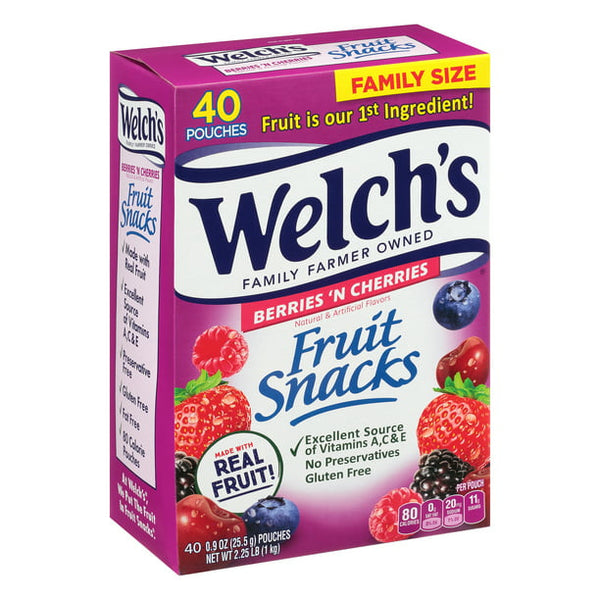 Welch's Fruit Snacks, Berries 'N Cherries (40 ct.)