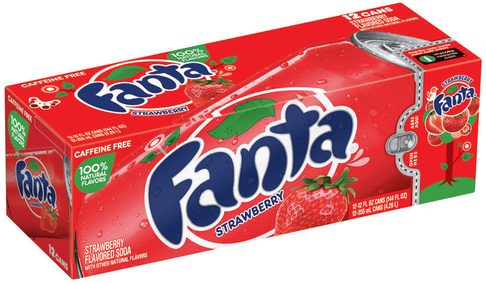 Fanta Strawberry Soda 12/12oz